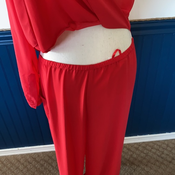 BCBGMAXAZRIA Rigsby Contrast-Sleeve Jumpsuit NWT - Picture 7 of 10